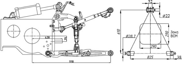 Передняя навеска на мтз 82 своими руками чертежи и размеры